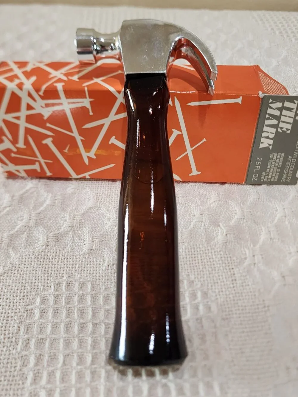 Vintage Avon ON THE MARK HAMMER Bottle Decanter Wild Country Original Box